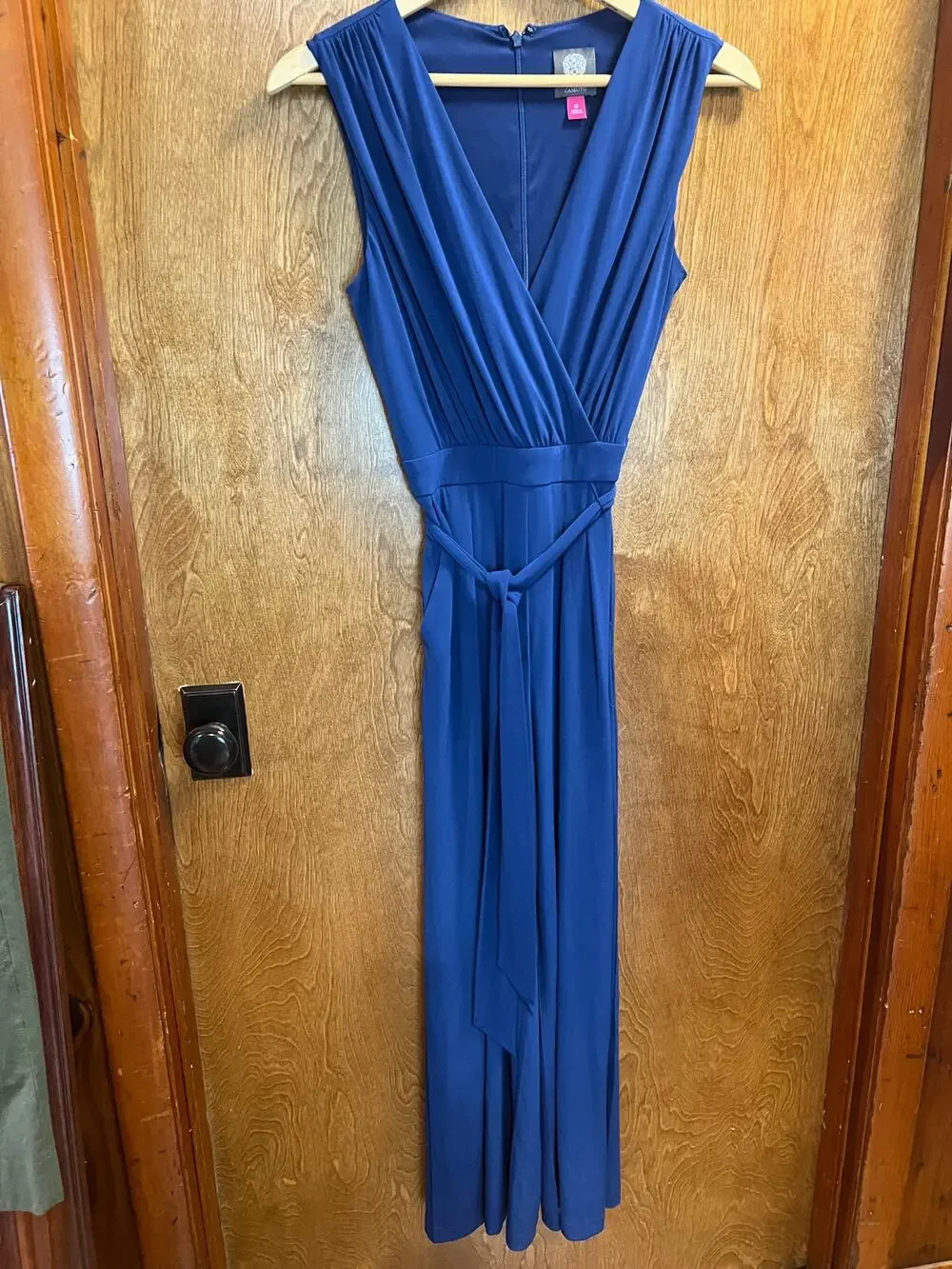 Vince Camuto Navy Blue Slleveless Jumpsuit sze XS